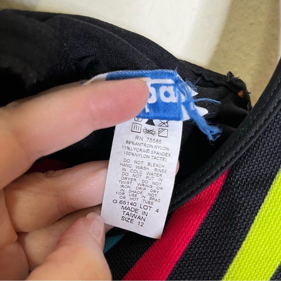 True Vintage Gabar rainbow Striped Racerback Tank top sz 12 70s 80s - Picture 4 of 6